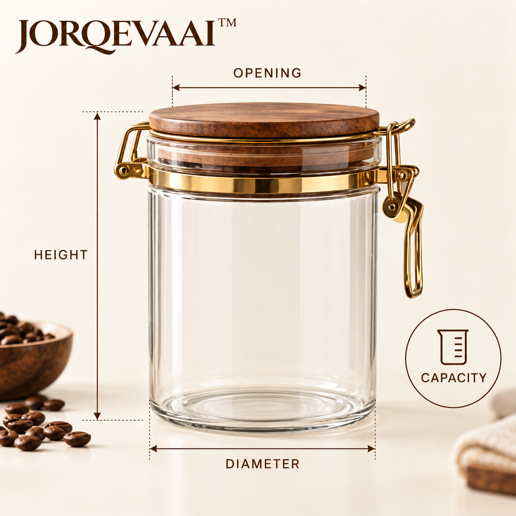 JORQEVAAI™ Airtight Coffee Vault