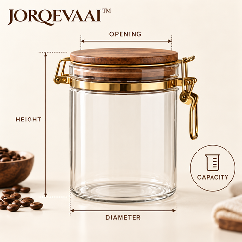 JORQEVAAI™ Airtight Coffee Vault