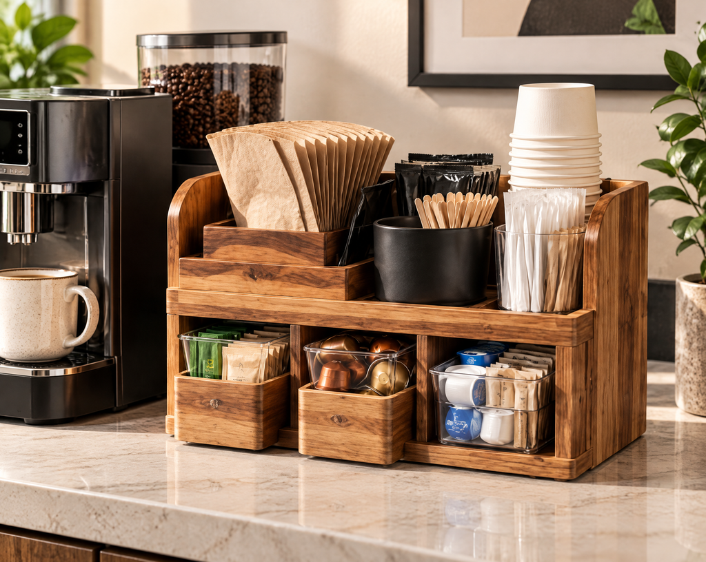 JORQEVAAI™ Coffee Station Organizer