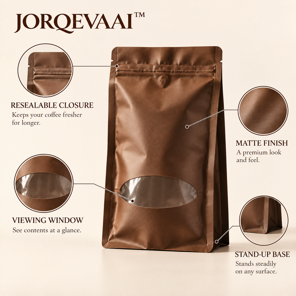 JORQEVAAI™ Coffee Storage Pouches