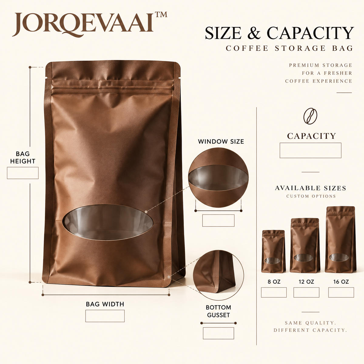 Coffee Storage Pouch design