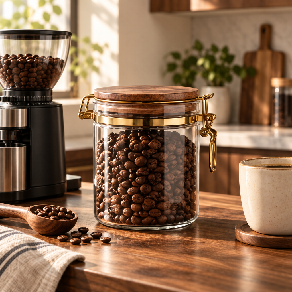 JORQEVAAI™ Airtight Coffee Vault