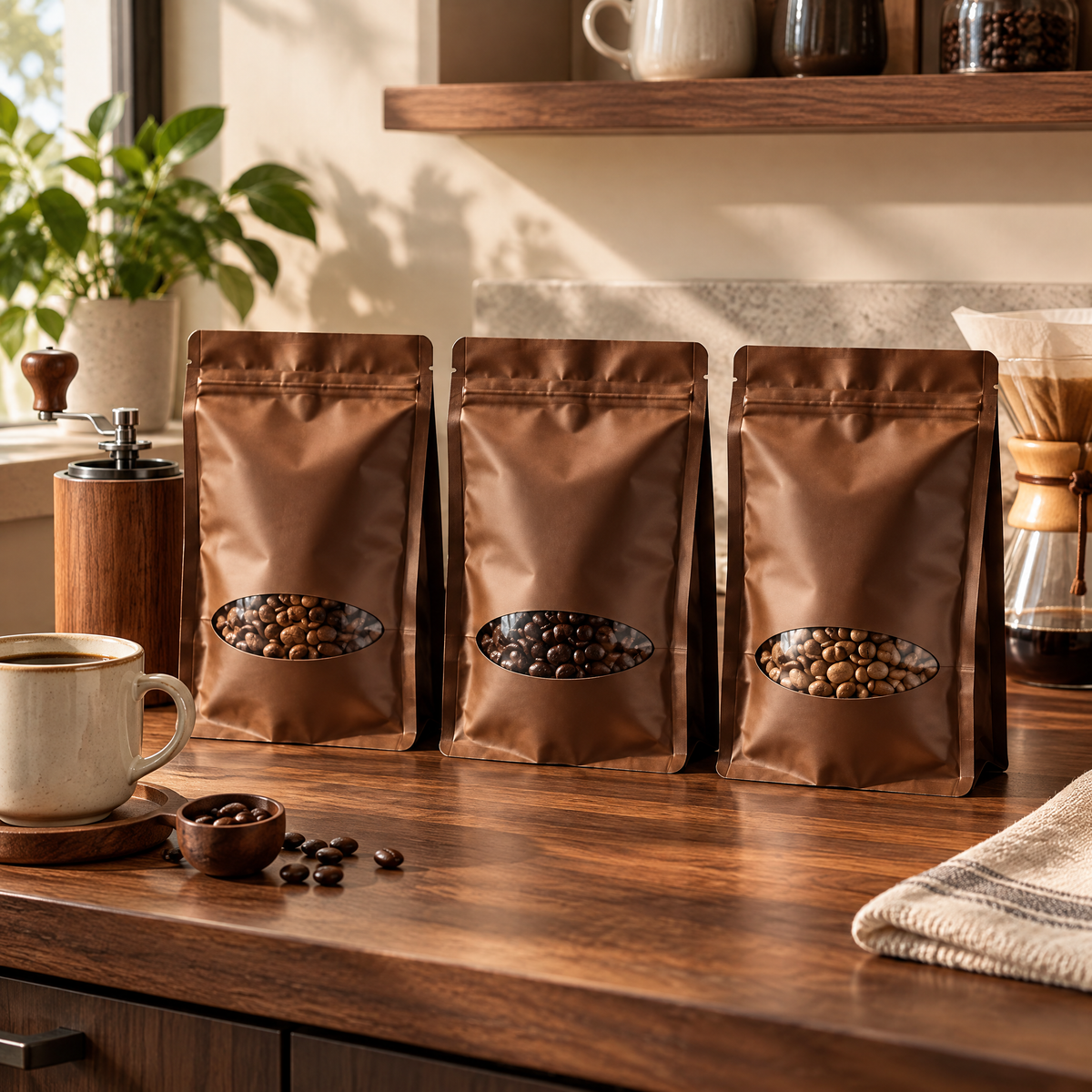 JORQEVAAI™ Coffee Storage Pouches