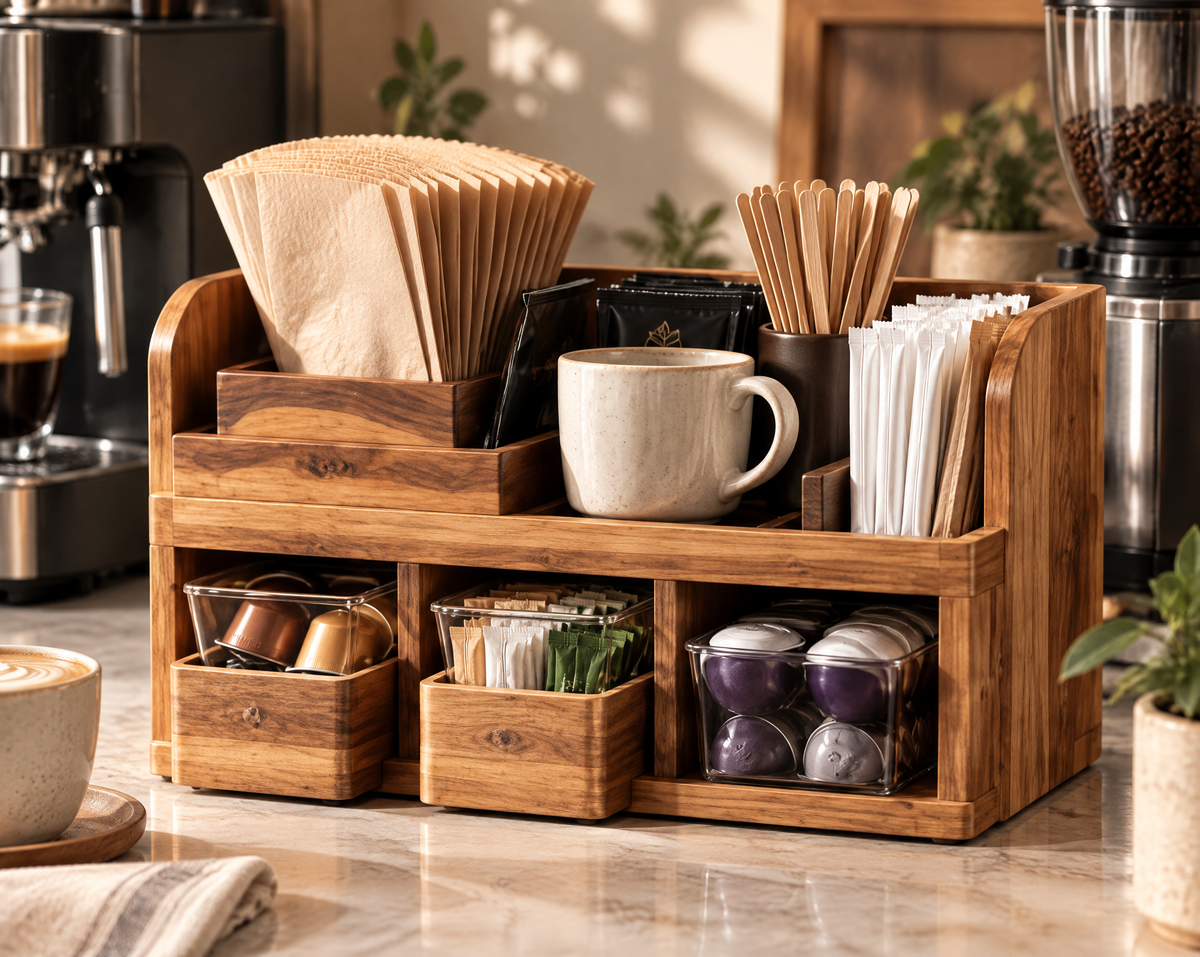 JORQEVAAI™ Coffee Station Organizer
