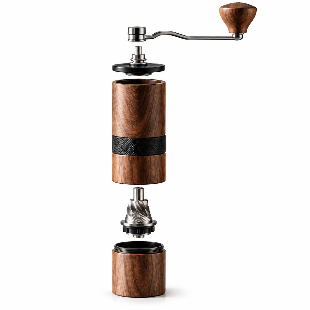 JORQEVAAI™ Walnut Hand Grinder