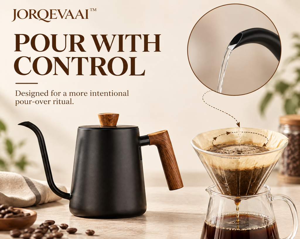 JORQEVAAI™ Precision Pour-Over Kettle