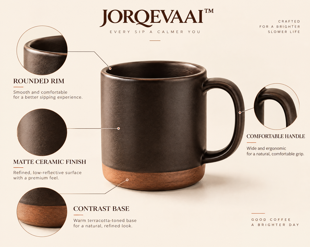 JORQEVAAI™ Emberstone Coffee Mug