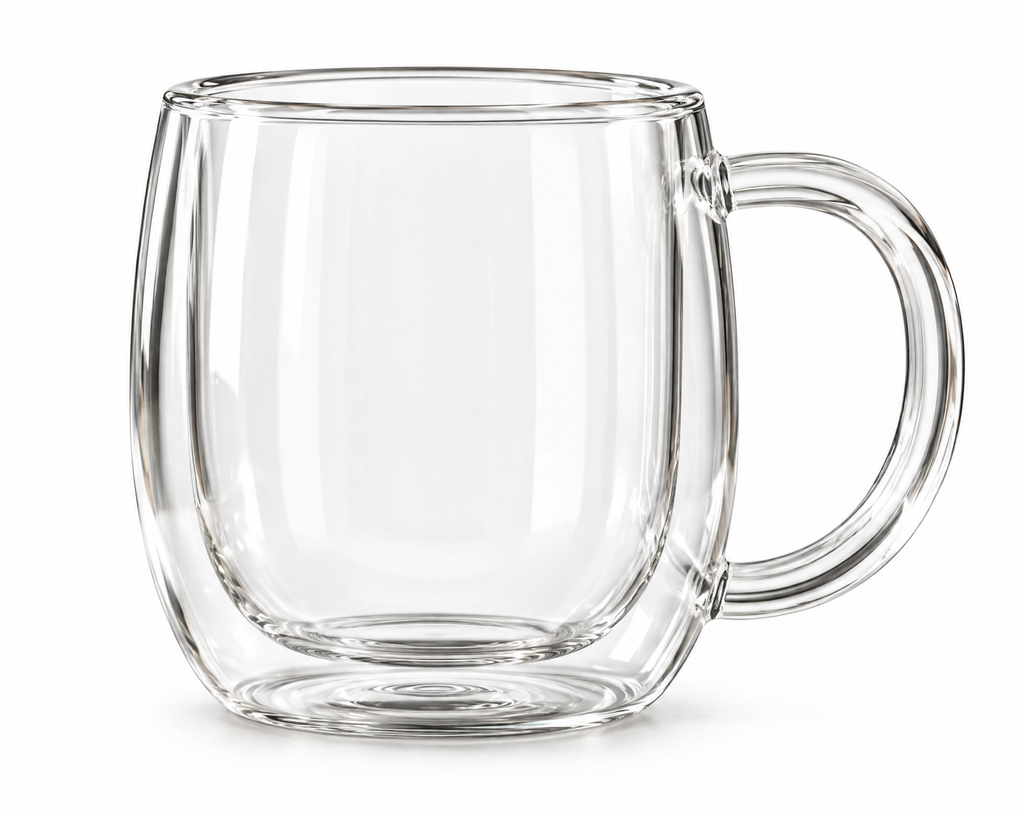 JORQEVAAI™ Lucent Double-Wall Coffee Mug