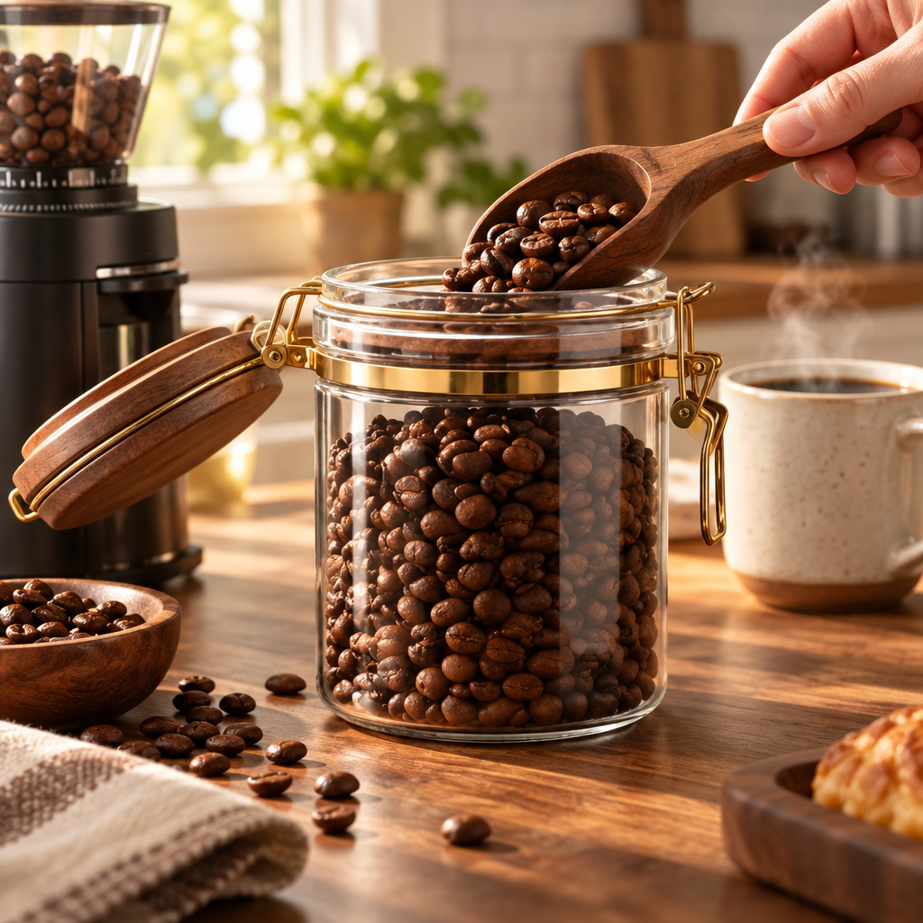 JORQEVAAI™ Airtight Coffee Vault